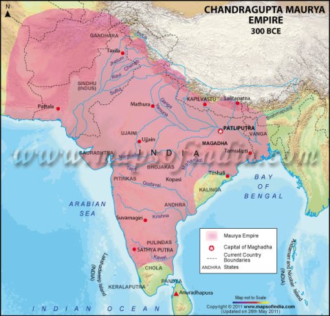 Chandragupta Maurya - Map